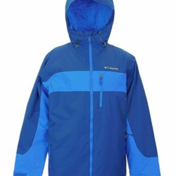 COLUMBIA MENS XXL THERMAL COIL BLUE WINTER JACKET COAT - Picture 1 of 4
